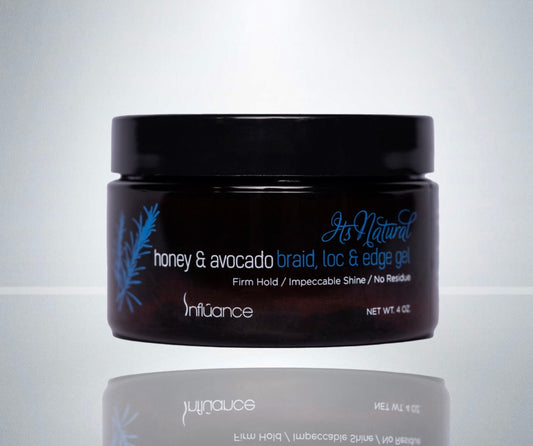 IT'S NATURAL HONEY & AVOCADO BRAID, LOC & EDGE GEL 4oz